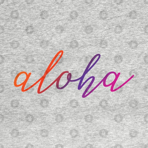 Aloha - Awesome Summer Vacation Gift For Men, Women & Kids by Art Like Wow Designs